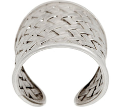 EXEX by Claudia Agudelo Sterling Silver Bold Woven Ring Size 8