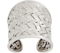 EXEX by Claudia Agudelo Sterling Silver Bold Woven Ring Size 8