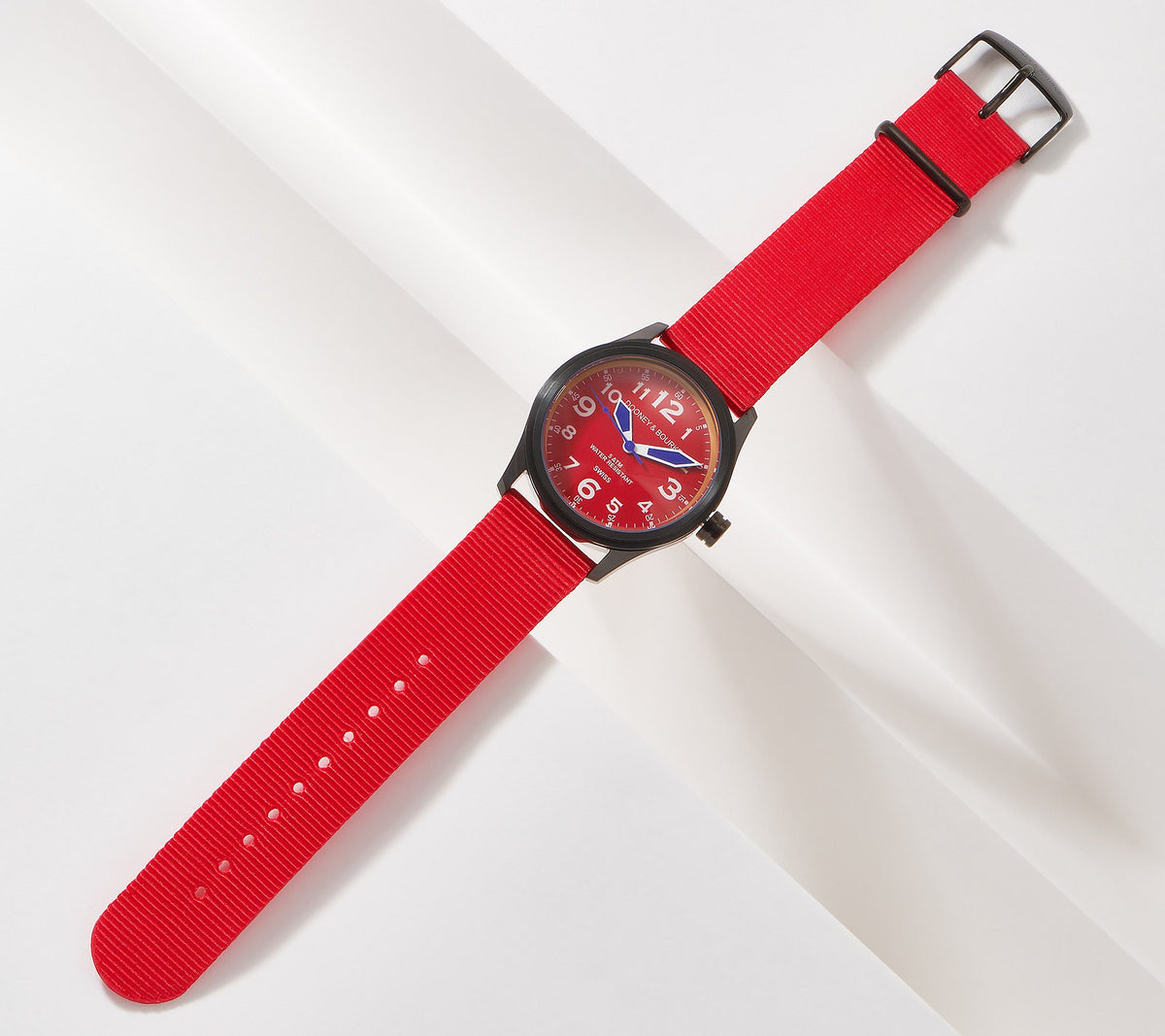 Dooney & Bourke Mariner Nylon Band Watch, Red