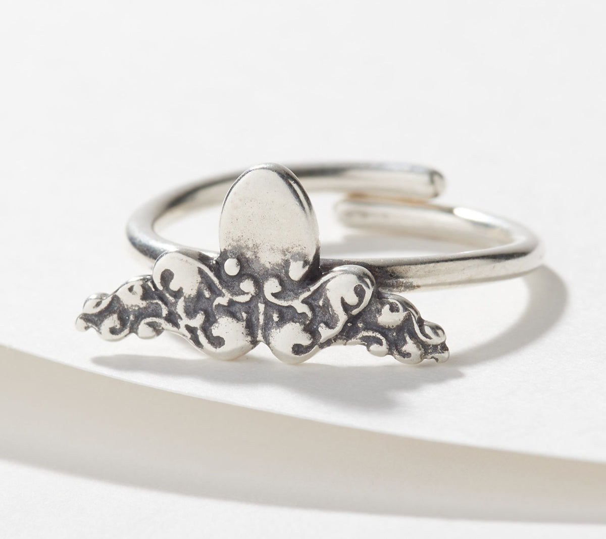 Silver Spoon Sterling Silver Octopus Motif Adjustable Ring