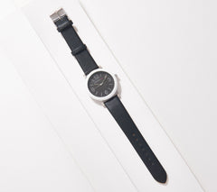 Isaac Mizrahi Live! Watch with Round Colored Bezel,. Black, One size