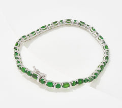 Generation Gems Oval & Round Chrome Diopside Tennis Bracelet 8"