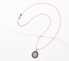 Or Paz Sterling Silver Karma Collection White Topaz Necklace. 18"