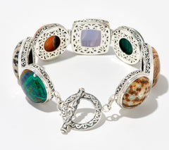 Artisan Crafted Fancy Cushion Gemstone Bracelet, 7-1/4"