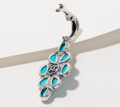 American West Sterling Silver Sleeping Beauty Turquoise Enhancer