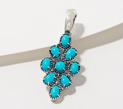 American West Sterling Silver Sleeping Beauty Turquoise Enhancer