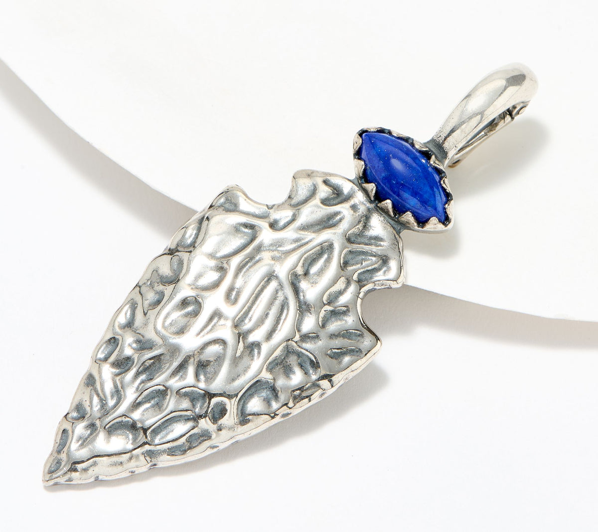 Fritz Casuse Sterling Silver Blue Lapis Arrowhead Enhancer