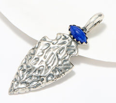 Fritz Casuse Sterling Silver Blue Lapis Arrowhead Enhancer