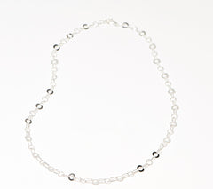 UltraFine 950 Silver Mixed Link 20" Necklace