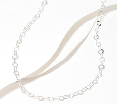 UltraFine 950 Silver Mixed Link 20" Necklace