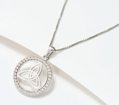 Solvar Sterling Silver Choice of Irish Motif Pendant with 18" Chain