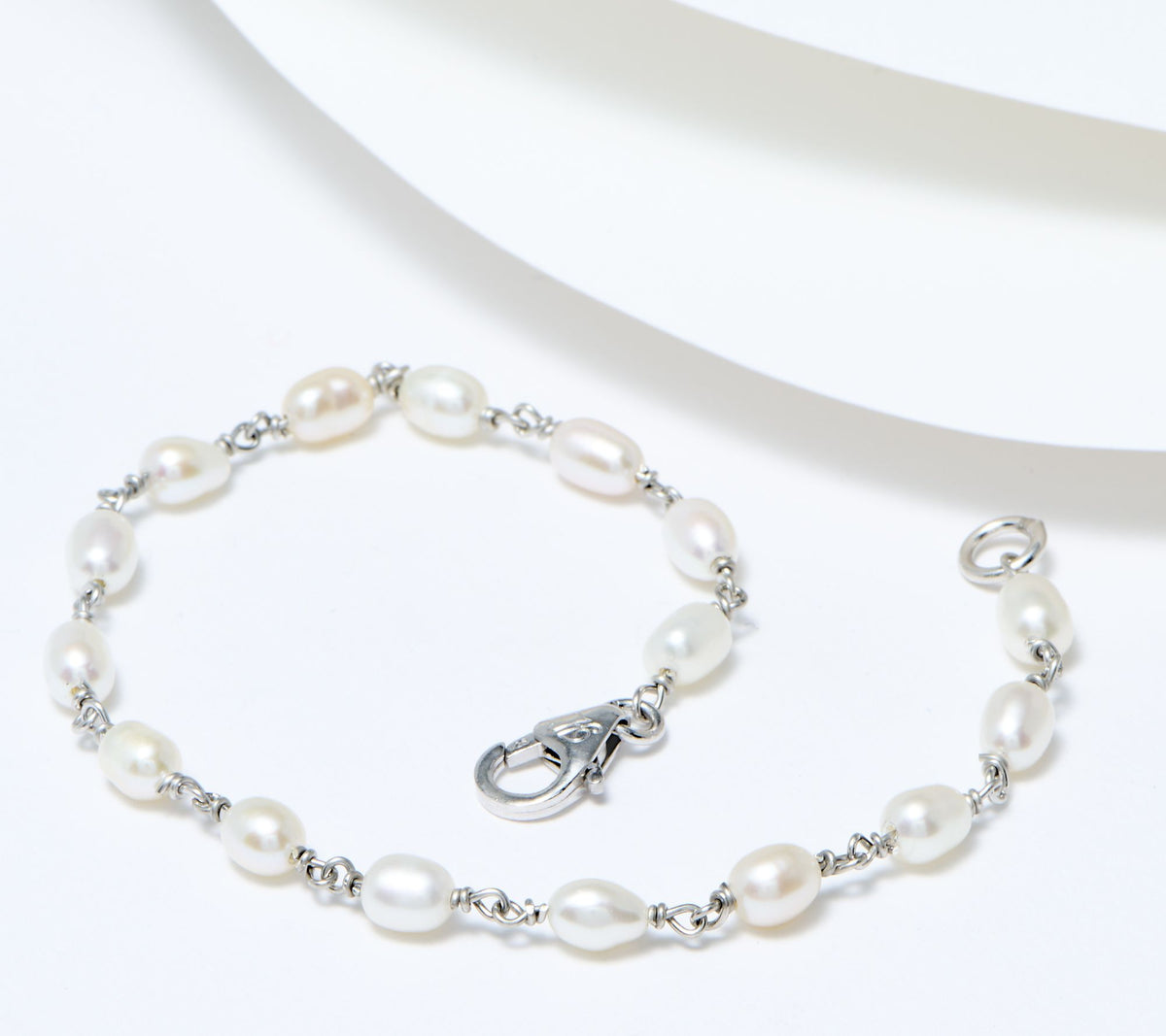 Honora Sterling Silver Cultured Pearl Bracelet, 6-1/2"