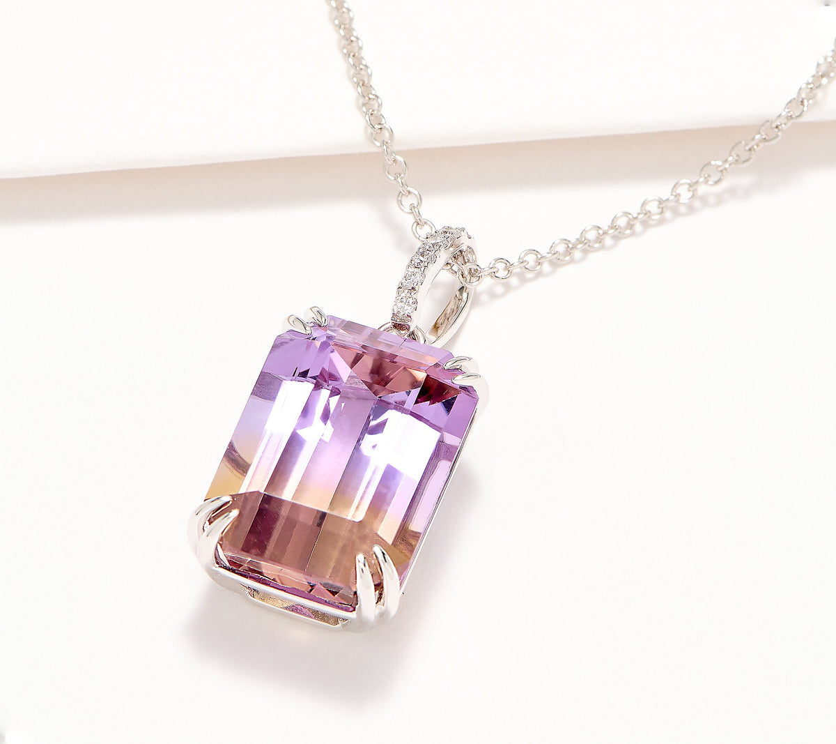 Effy Ametrine & Diamond Pendant Necklace, 14K Gold