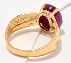 Vault Discoveries Sterling Silver Indian Star Ruby Ring Size 9 (QVC $1,126)