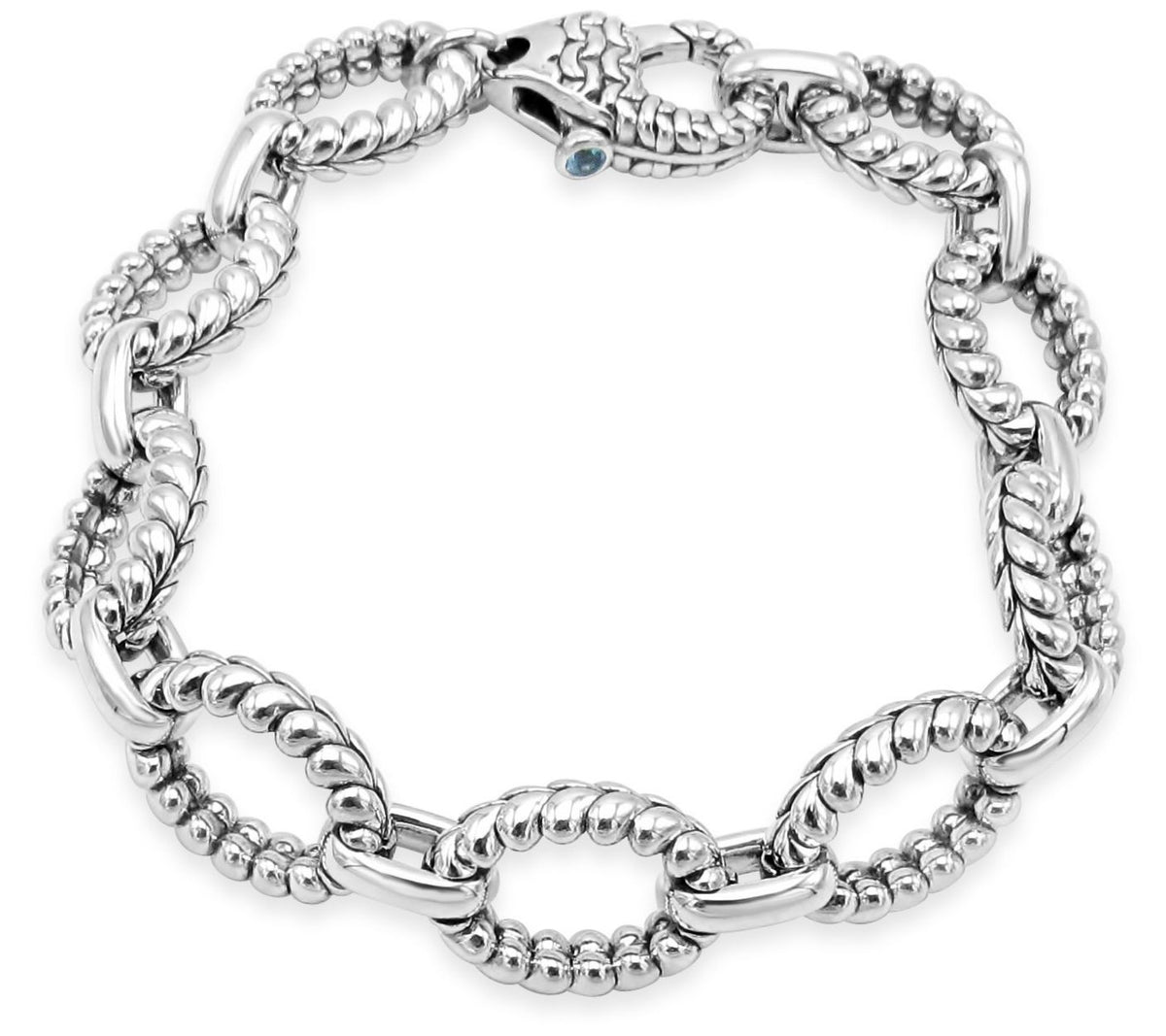 Tiffany Kay Sterling Silver Herringbone Link Bracelet, 9"