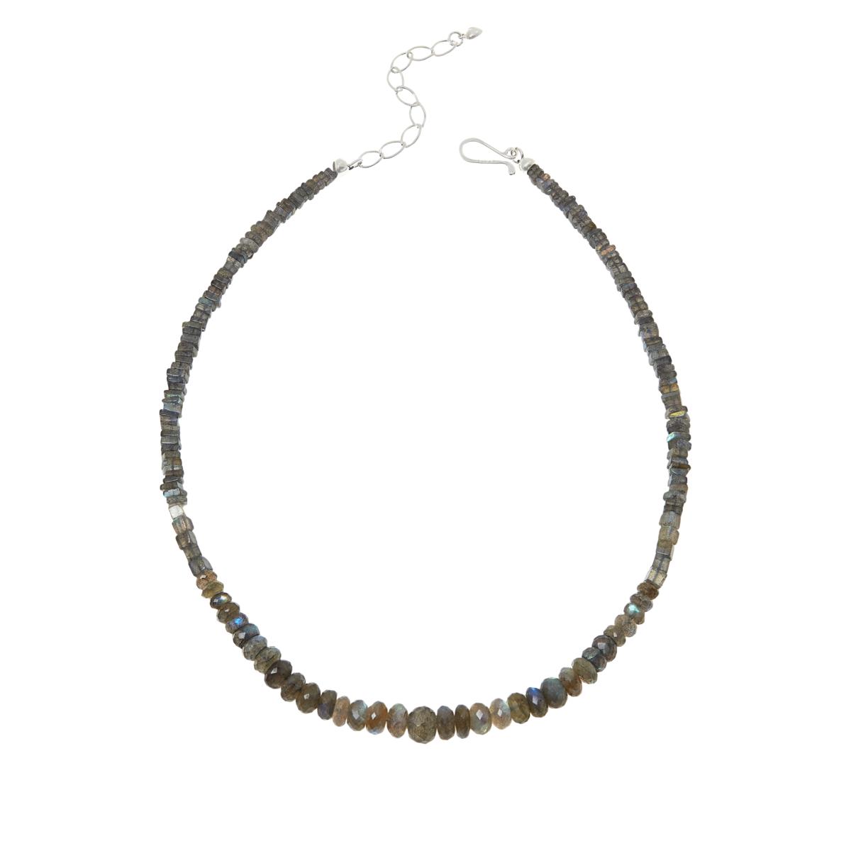 Jay King Sterling Silver Labradorite Bead Necklace, 18"