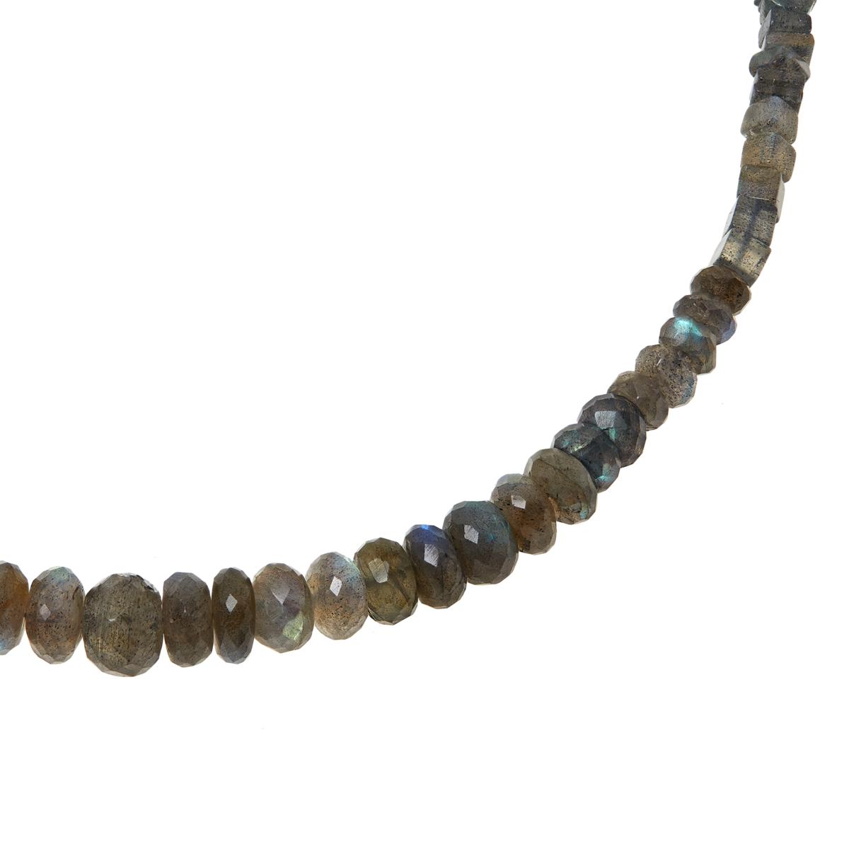 Jay King Sterling Silver Labradorite Bead Necklace, 18"