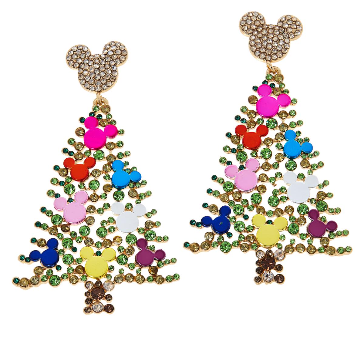 BAUBLEBAR Disney Mickey Mouse Christmas Tree Drop Earrings