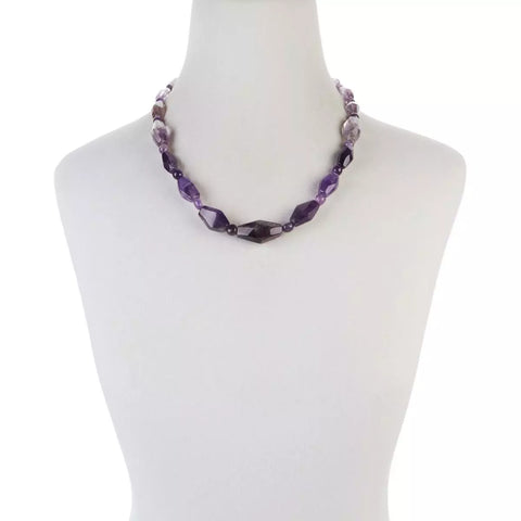 Jay King Sterling Silver Cape Amethyst Bead Necklace, 20"