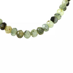 Jay King Sterling Silver Multicolor Green Prehnite Bead Necklace 18"