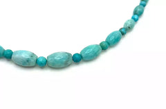 Jay King Sterling Silver Blue Amazonite & Turquoise Gemstone Necklace 18"