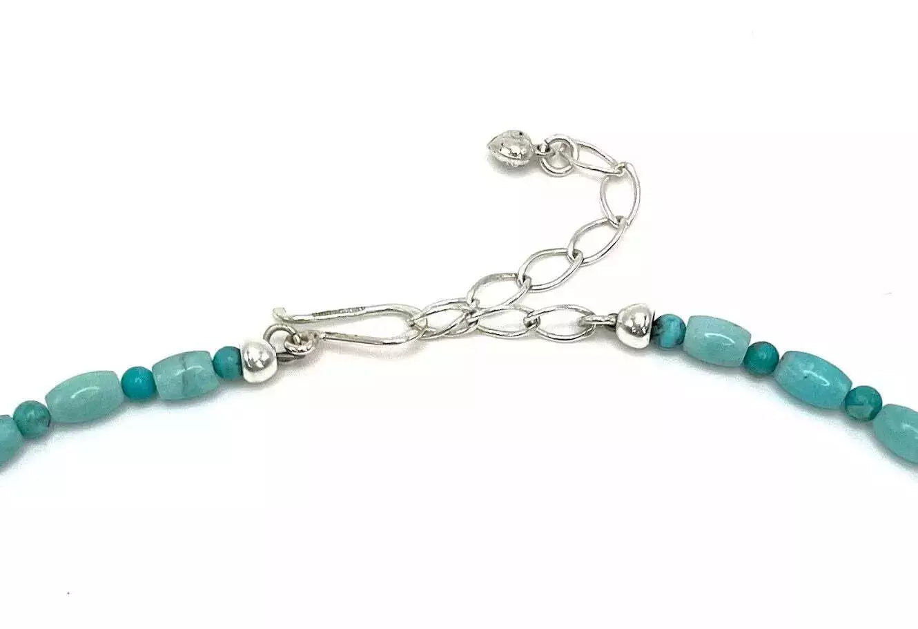 Jay King Sterling Silver Blue Amazonite & Turquoise Gemstone Necklace 18"