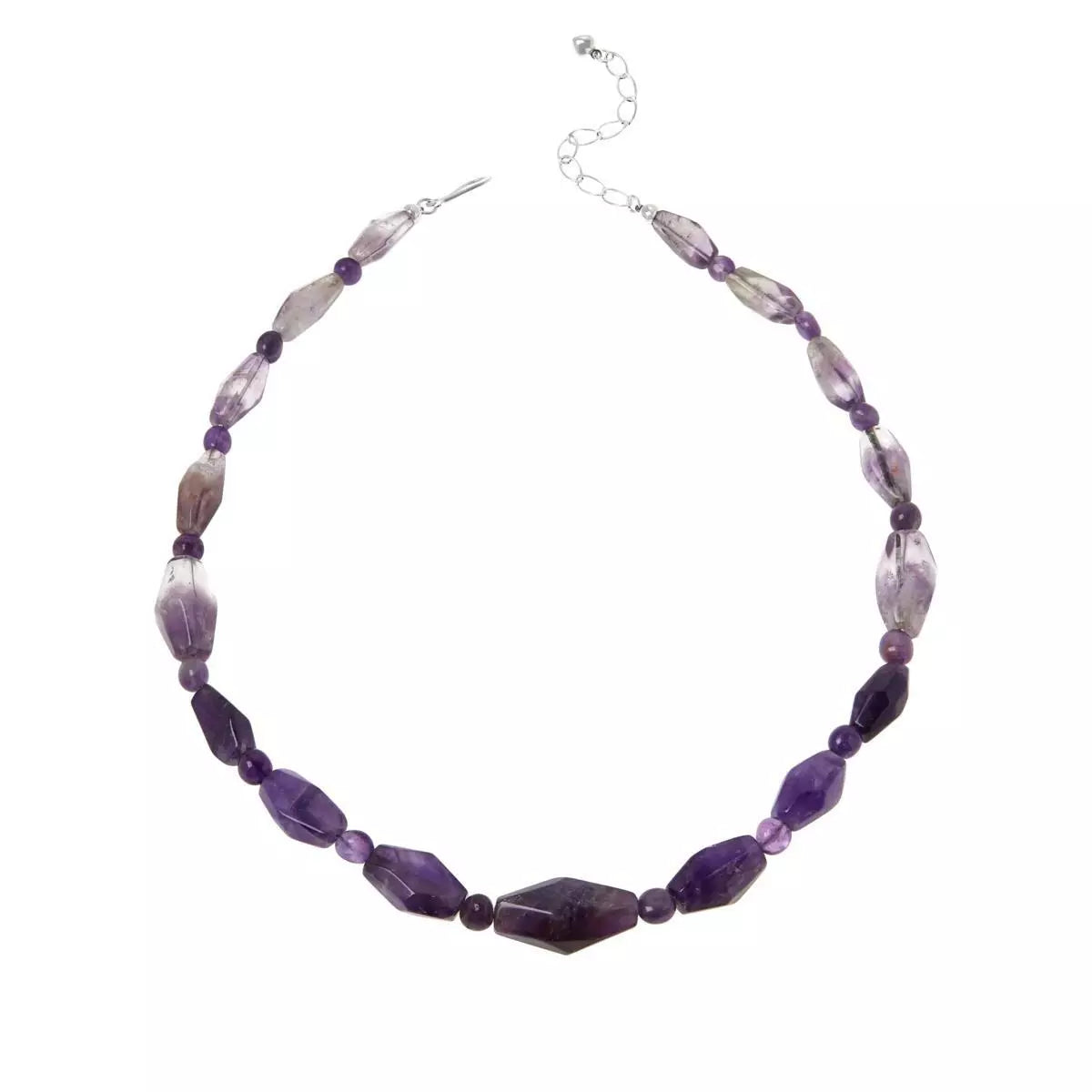 Jay King Sterling Silver Cape Amethyst Bead Necklace, 20"