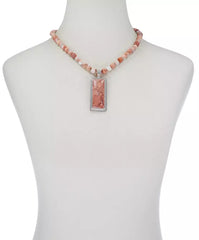 Jay King Brecciated Chalcedony Necklace with Pendant. 18"