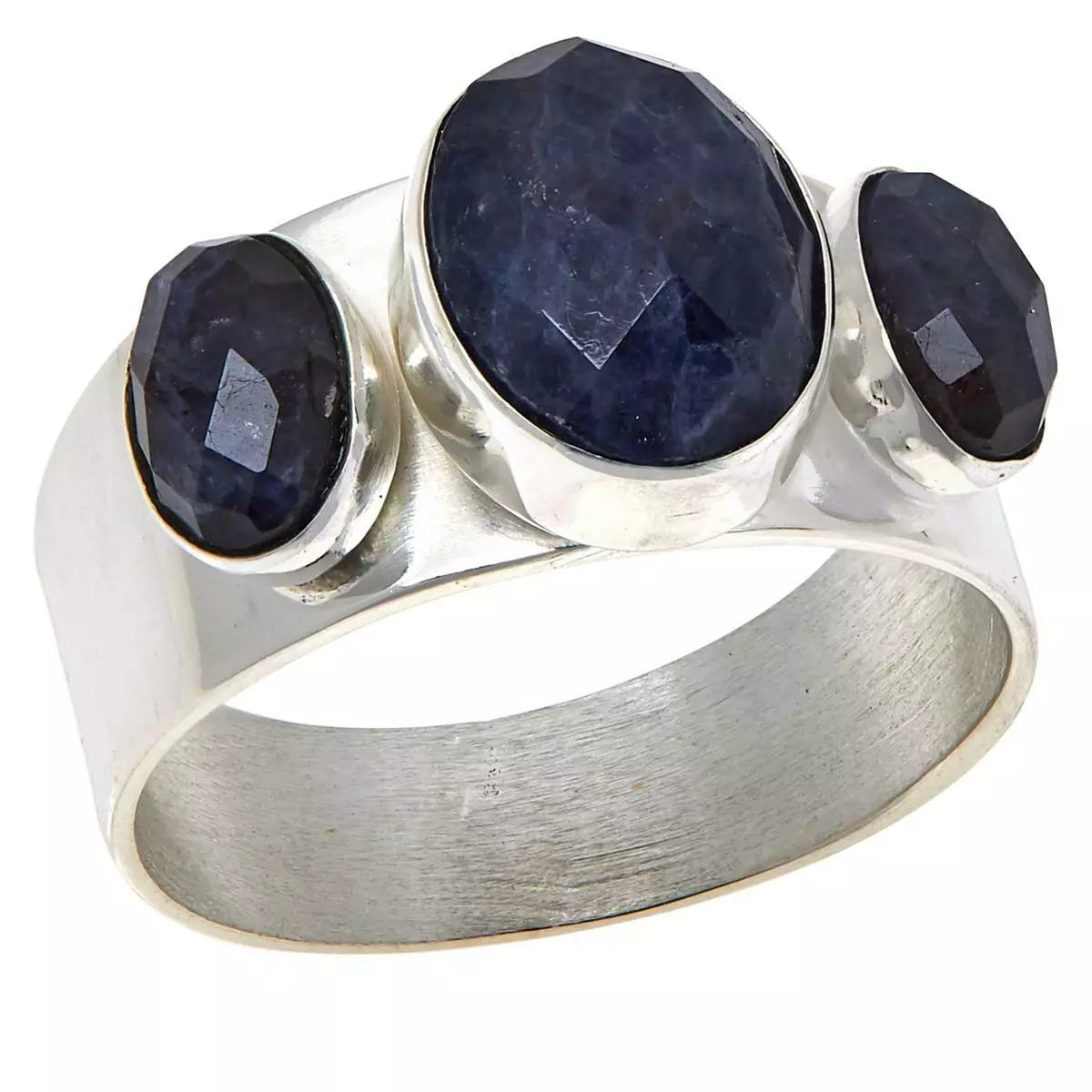 Jay King Sterling Silver Blue Moonstone 3-Stone Ring, Size 7