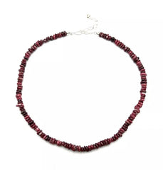 Jay King Sterling Silver Freeform Rhodonite Beaded Gemstone Necklace. 19"