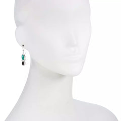 Jay King Smoky Quartz and Alicia Turquoise Drop Earrings