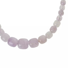 Jay King Sterling Silver Misty Lilac Quartz Graduated Bead Necklace. 18"