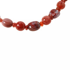 Jay King Sterling Silver Picante Agate Bead Necklace. 20"