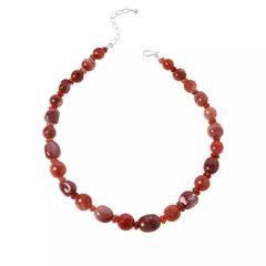 Jay King Sterling Silver Picante Agate Bead Necklace. 20"