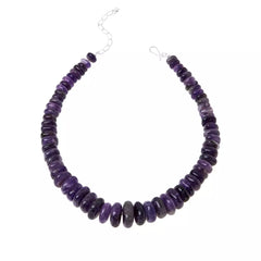 Jay King Sterling Silver Amethyst Graduated Beaded Necklace, 18"