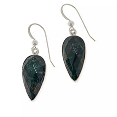 Jay King Sterling Silver Oasis Stone Marquise-Shape Drop Earrings